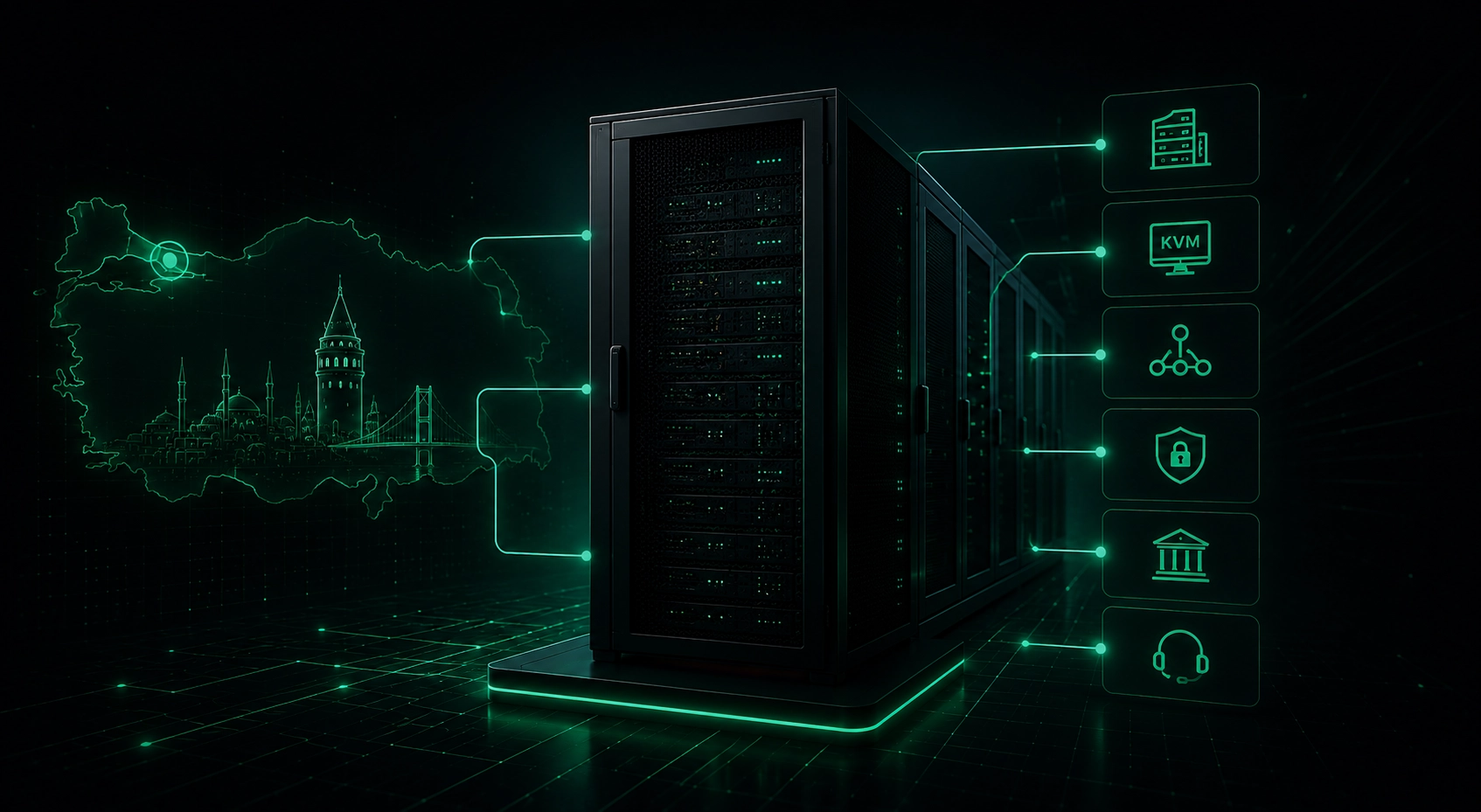 Sunucu barındırma &mdash; İstanbul lokasyonlu colocation altyapısı